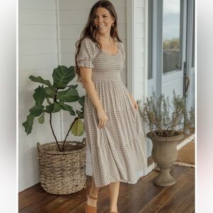 Neuflora “Lillian” Gingham Checkered Dress *Sold Out* EUC